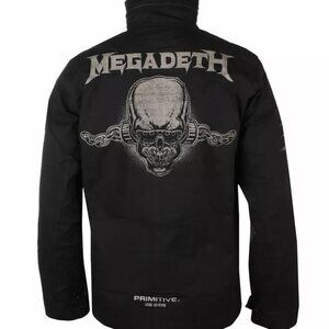 Primitive X Megadeth Men's Rattlehead M65 Black Jacket New With Tags